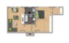 helle und renovierte 2-Raum Wohnung - Grundriss
